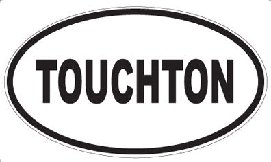 TOUCHTON - Oval Sticker