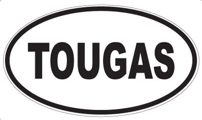 TOUGAS - Oval Sticker