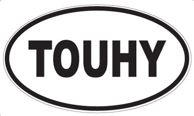 TOUHY - Oval Sticker