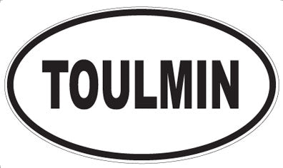 TOULMIN - Oval Sticker