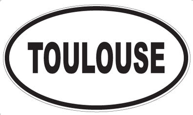 TOULOUSE - Oval Sticker