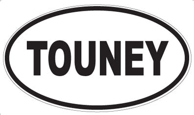 TOUNEY - Oval Sticker