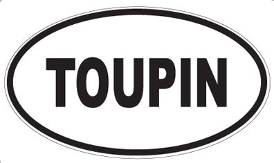 TOUPIN - Oval Magnet