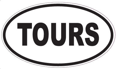 TOURS - Oval Sticker