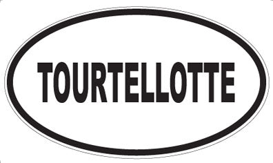 TOURTELLOTTE - Oval Sticker