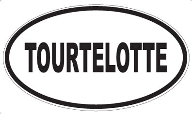 TOURTELOTTE - Oval Sticker