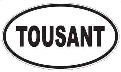 TOUSANT - Oval Sticker