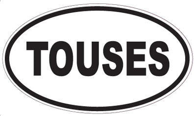 TOUSES - Oval Sticker