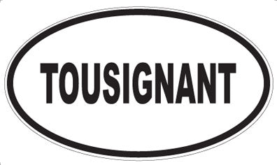 TOUSIGNANT - Oval Sticker