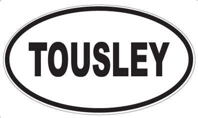 TOUSLEY - Oval Magnet