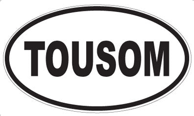 TOUSOM - Oval Sticker