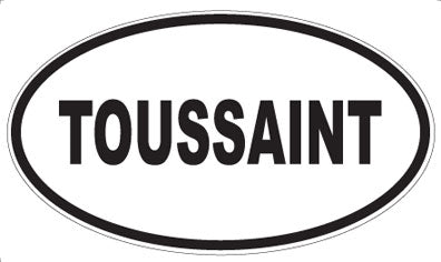 TOUSSAINT - Oval Sticker