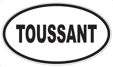 TOUSSANT - Oval Sticker