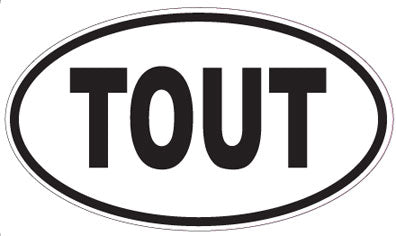 TOUT - Oval Sticker