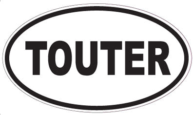 TOUTER - Oval Sticker