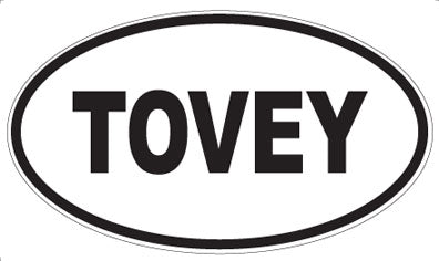 TOVEY - Oval Sticker