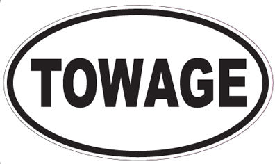 TOWAGE - Oval Sticker