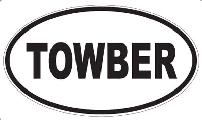 TOWBER - Oval Magnet