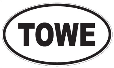 TOWE - Oval Sticker