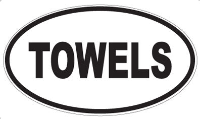 TOWELS - Oval Magnet