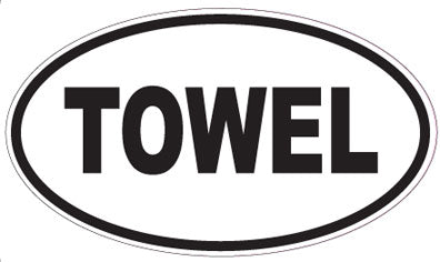 TOWEL - Oval Magnet