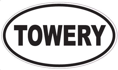 TOWERY - Oval Sticker