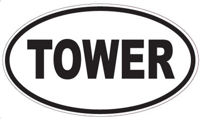 TOWER - Oval Magnet