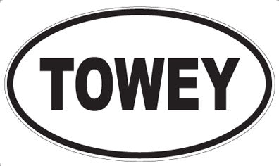 TOWEY - Oval Sticker