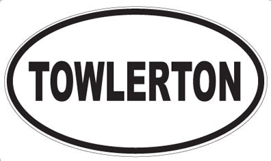 TOWLERTON - Oval Magnet