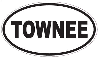 TOWNEE - Oval Sticker