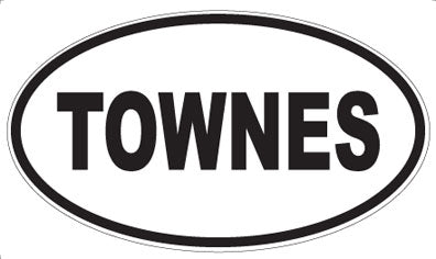 TOWNES - Oval Magnet