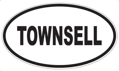 TOWNSELL - Oval Sticker