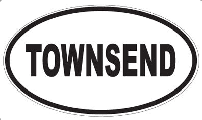 TOWNSEND - Oval Sticker