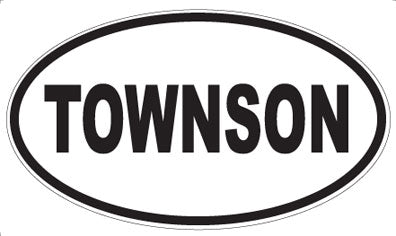TOWNSON - Oval Sticker