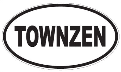 TOWNZEN - Oval Sticker