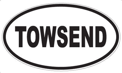 TOWSEND - Oval Sticker