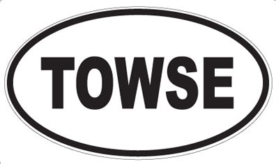 TOWSE - Oval Magnet