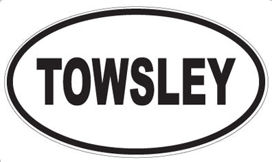 TOWSLEY - Oval Magnet
