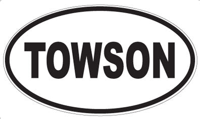 TOWSON - Oval Magnet