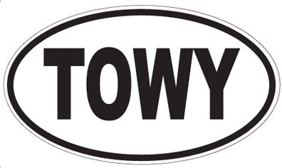 TOWY - Oval Sticker