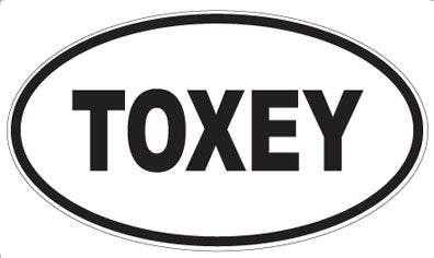 TOXEY - Oval Magnet