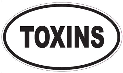 TOXINS - Oval Sticker