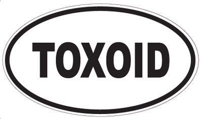 TOXOID - Oval Sticker