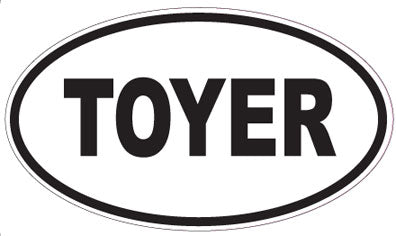 TOYER - Oval Sticker