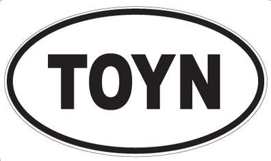 TOYN - Oval Sticker