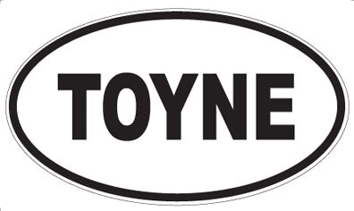 TOYNE - Oval Sticker