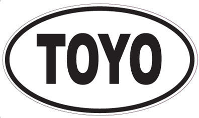 TOYO - Oval Sticker