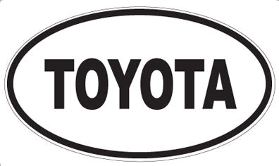 TOYOTA - Oval Magnet