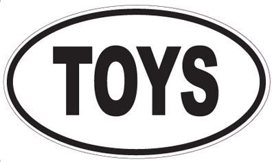 TOYS - Oval Sticker
