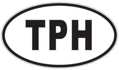 TPH - 3 Letter Initials Oval Magnet